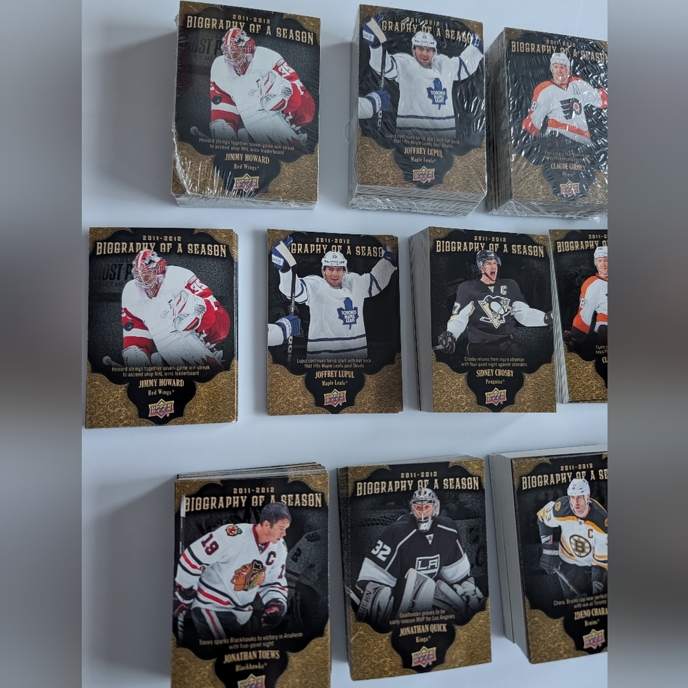 Huge Lot Biography of a Season Hockey Cards- 400+ Some Sealed- Crosby Mint - Picture 4 of 5